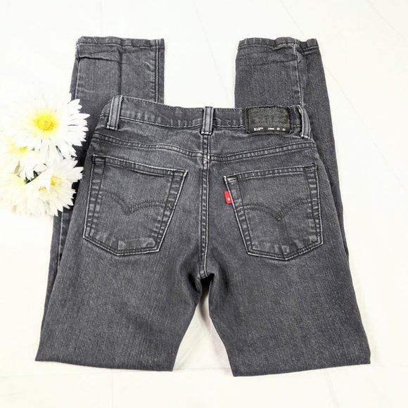 Levi's 510 Boy's Gray Skinny Fit Straight Jeans - Picture 8 of 9